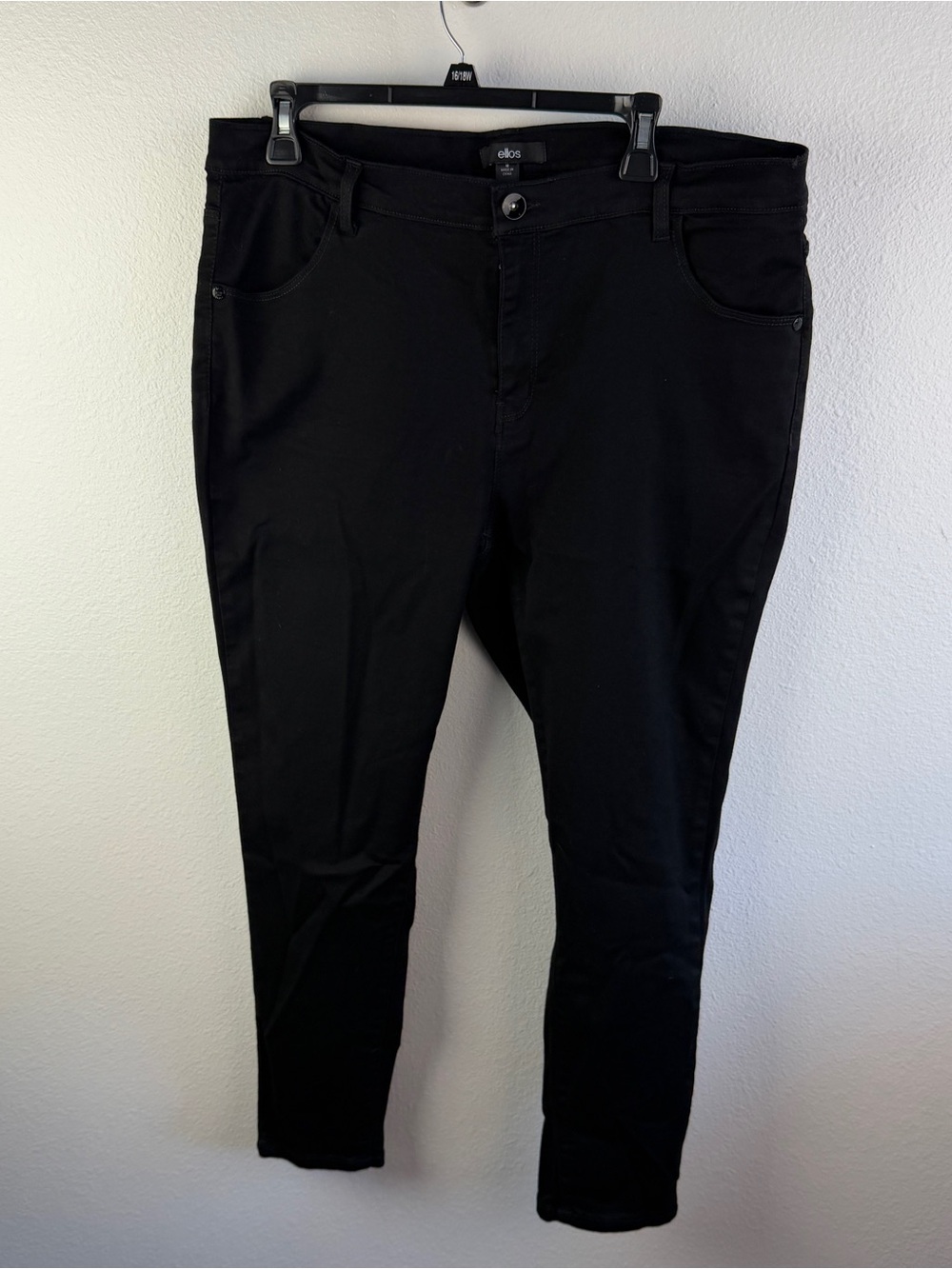 Ellos Black Denim Jeans Size 18